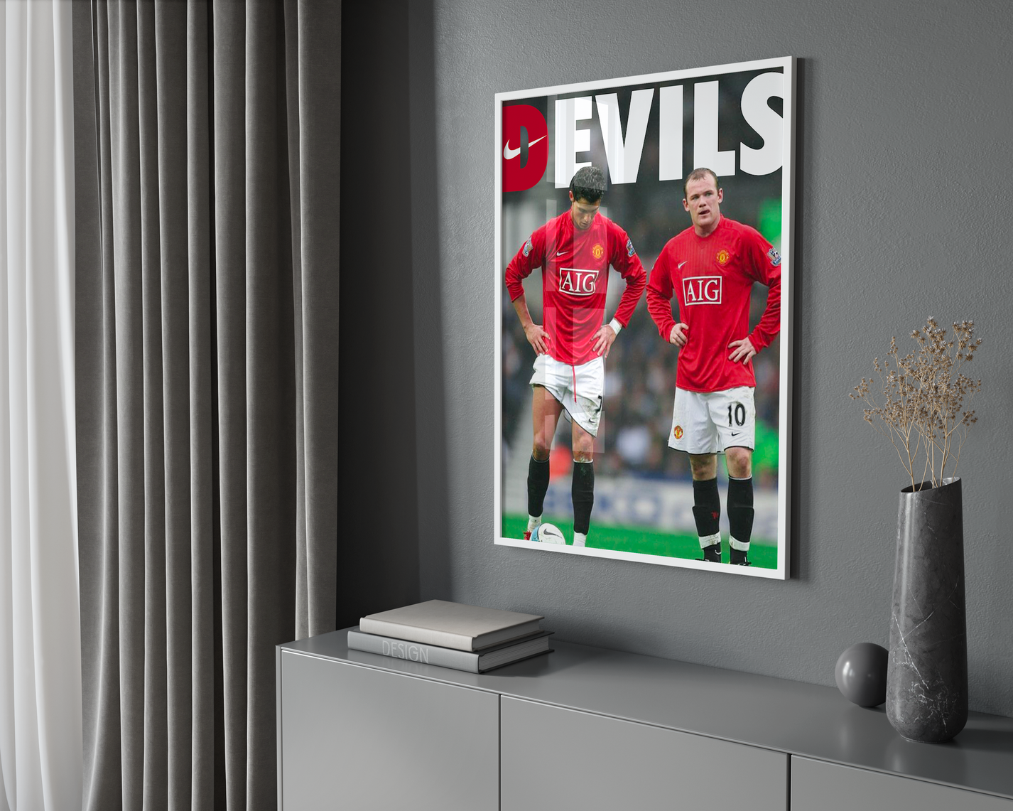 Cristiano Ronaldo & Wayne Rooney 'Devils' Poster