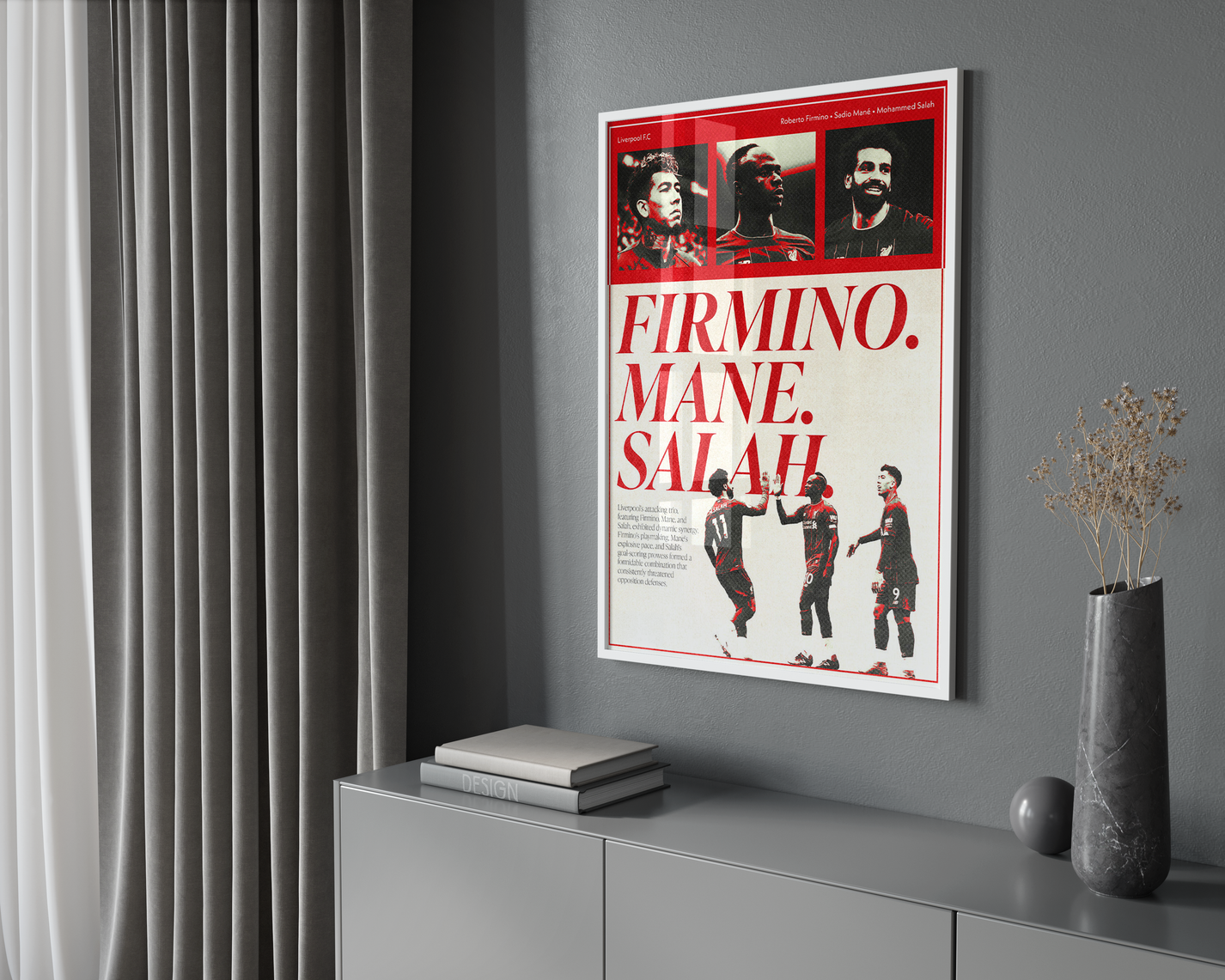 Salah, Mane & Firmino Poster