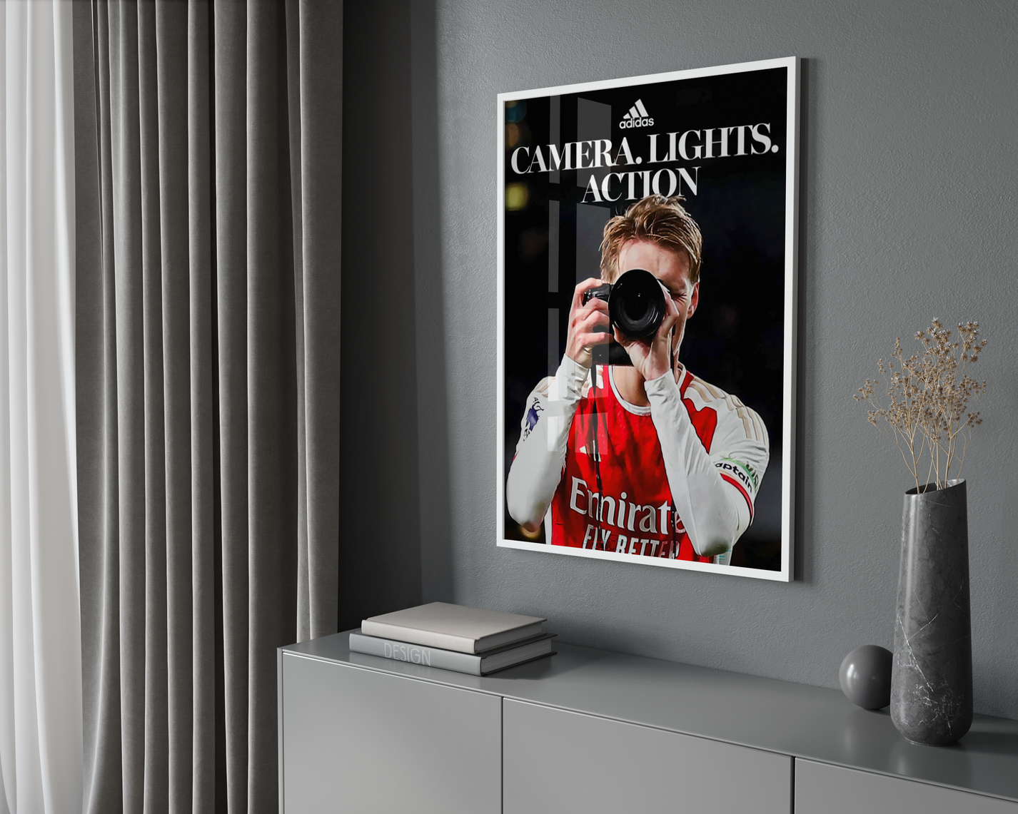 Martin Odegaard 'Camera, Lights, Action' Poster