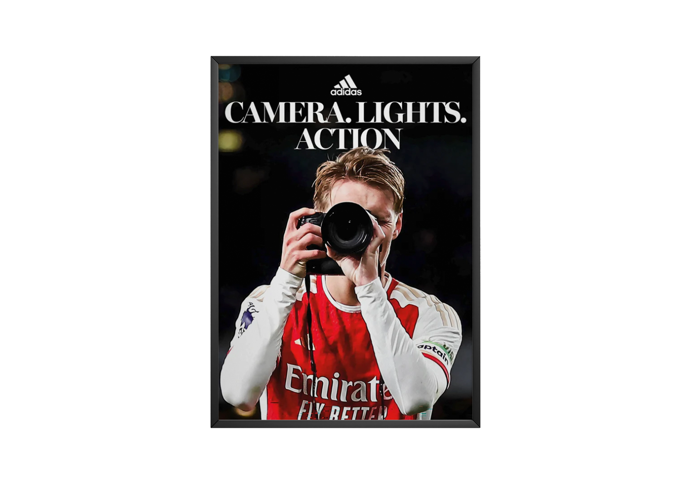 Martin Odegaard 'Camera, Lights, Action' Poster