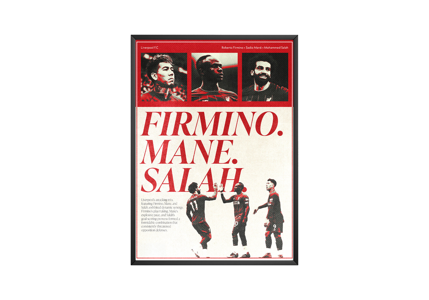 Salah, Mane & Firmino Poster