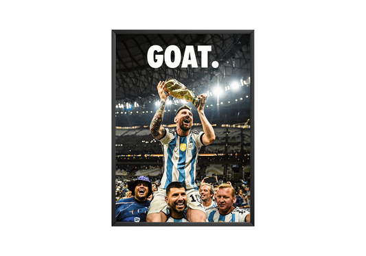 Lionel Messi 'GOAT' Poster