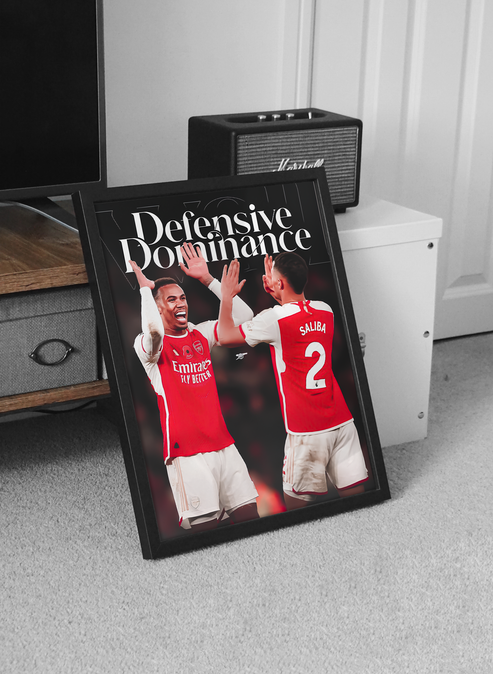 Saliba & Gabriel 'Defensive Dominance' Poster