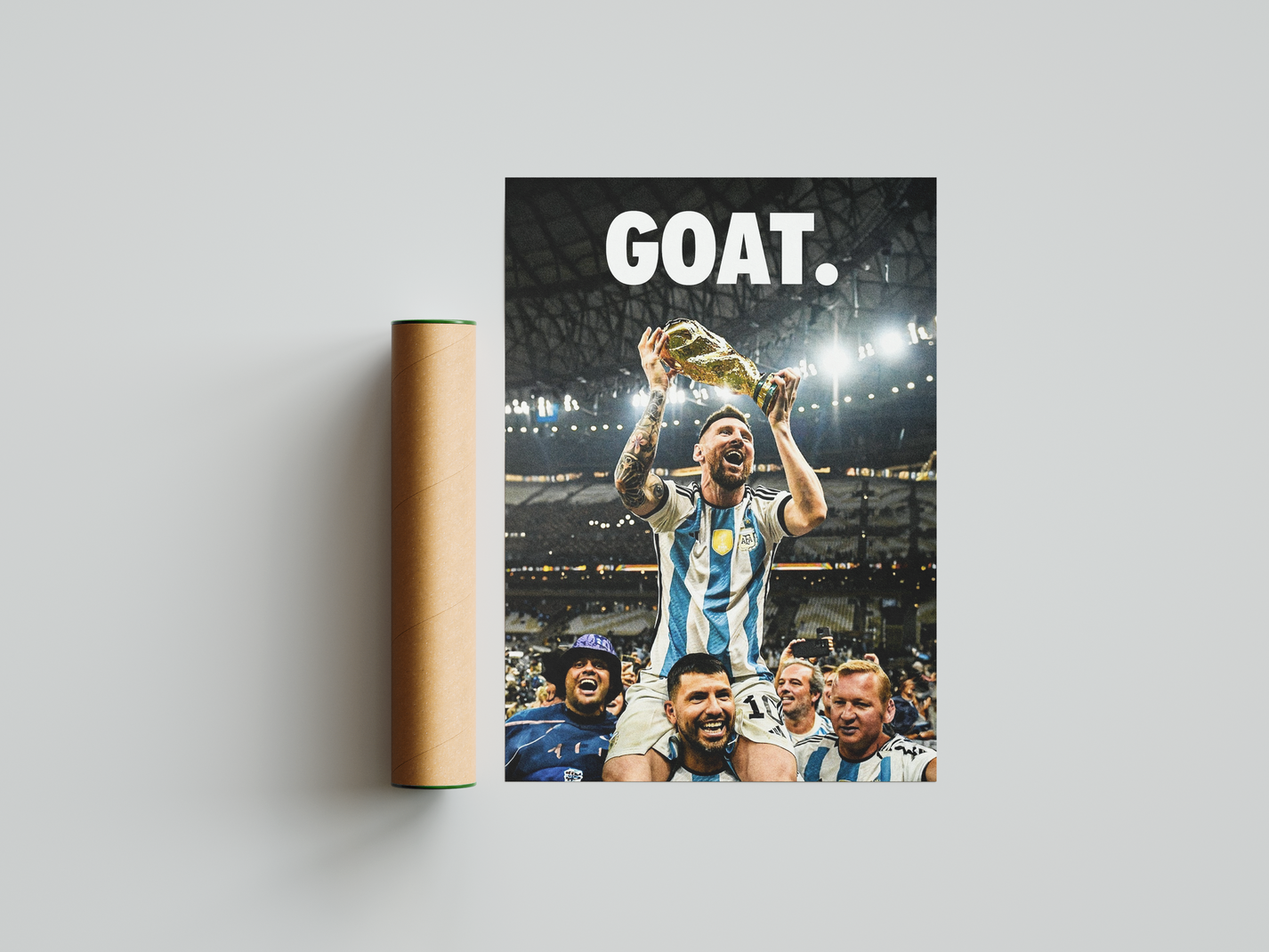 Lionel Messi 'GOAT' Poster