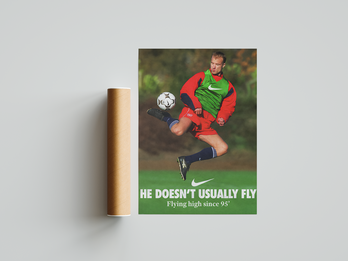 Dennis Bergkamp 'Flying High' Poster