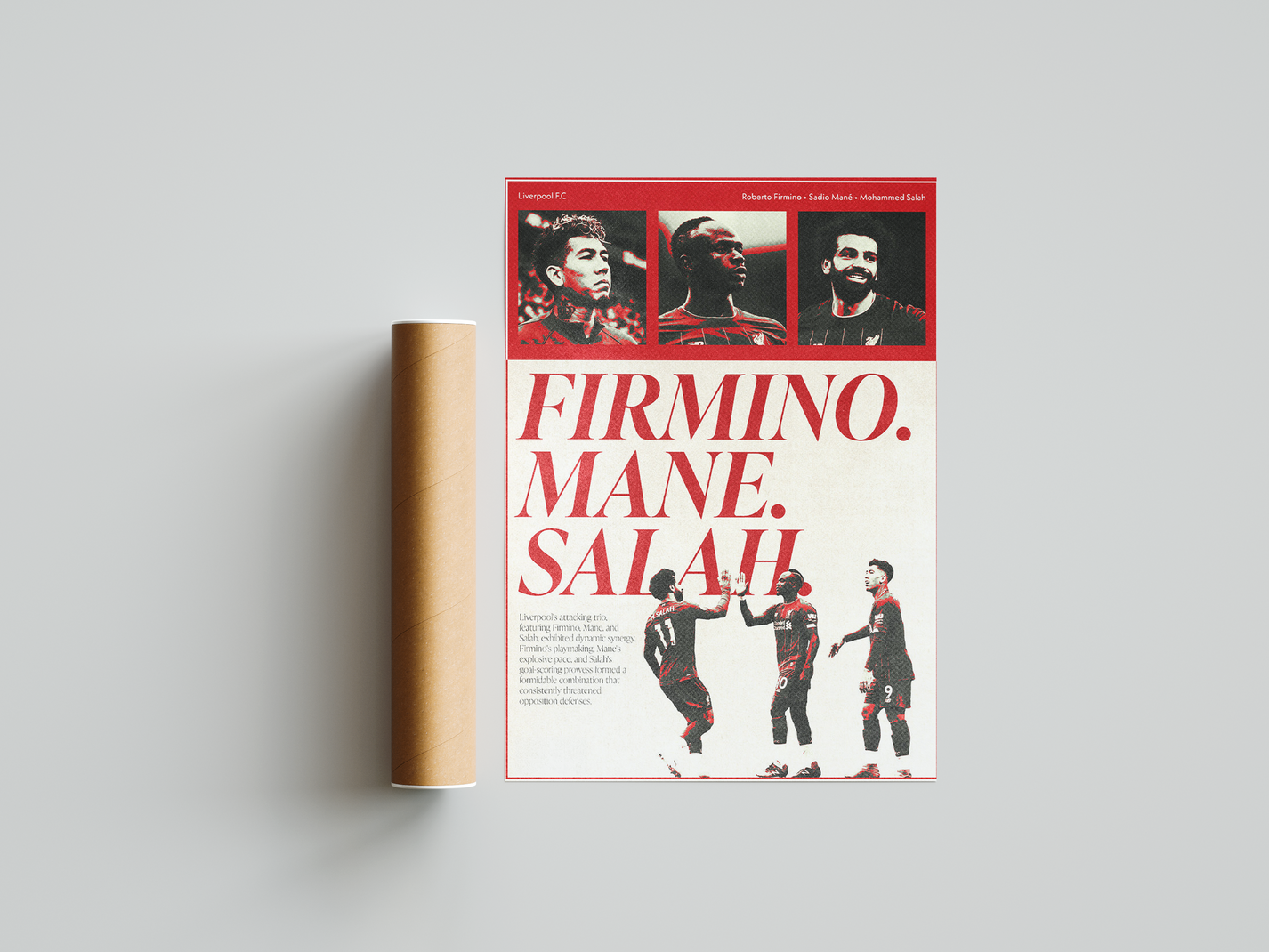 Salah, Mane & Firmino Poster