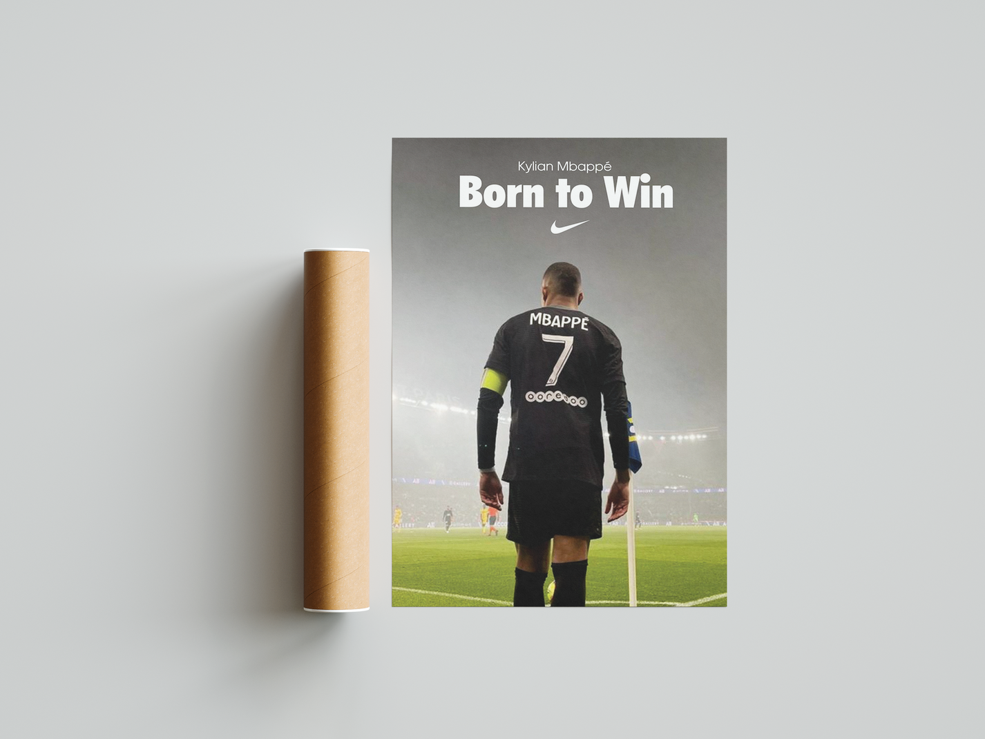 Kylian Mbappe 'Born To Win' Poster