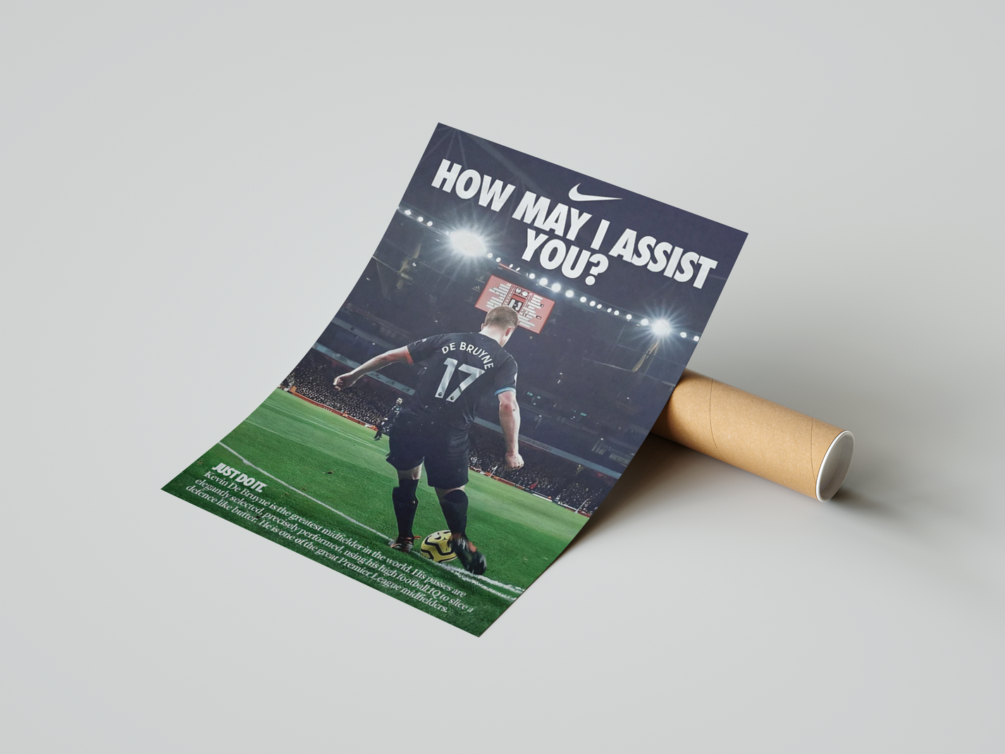 Kevin De Bruyne 'How May I Assist You?' Poster