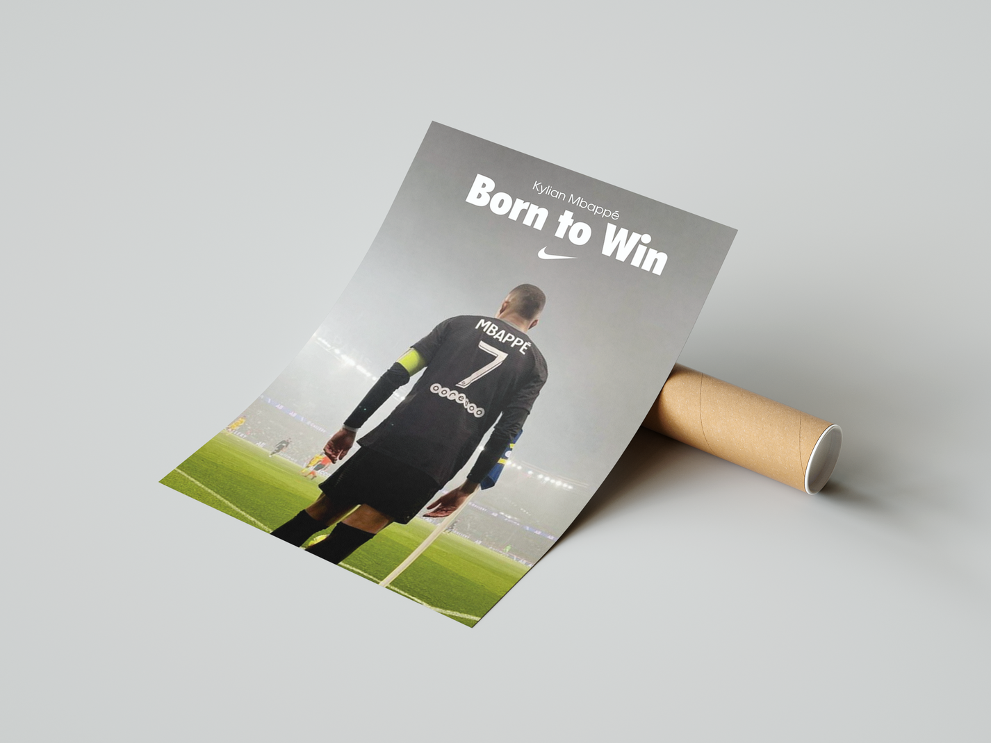 Kylian Mbappe 'Born To Win' Poster