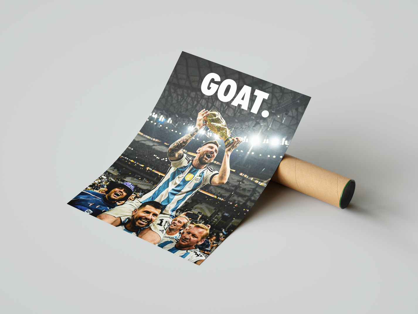 Lionel Messi 'GOAT' Poster