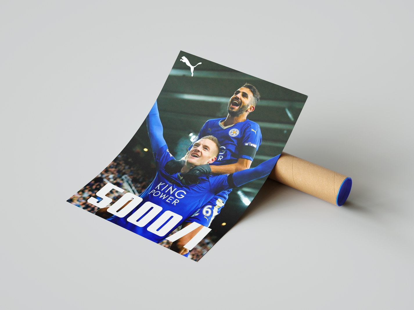 Leicester City '5000/1' Poster