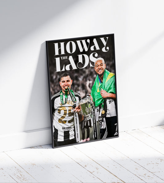 Bruno Guimaraes & Joelinton 'Howay the Lads' Poster