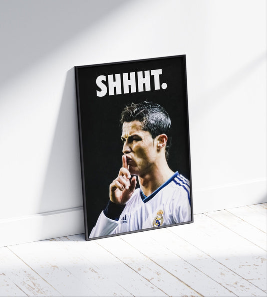 Cristiano Ronaldo 'Shhht' Poster