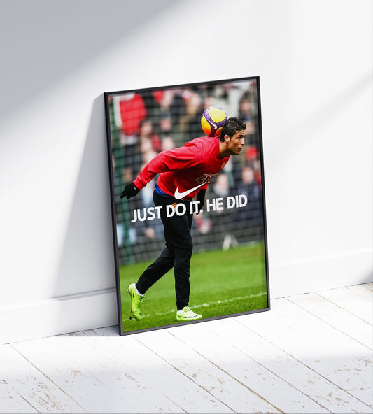 Cristiano Ronaldo 'Just Do It' Poster