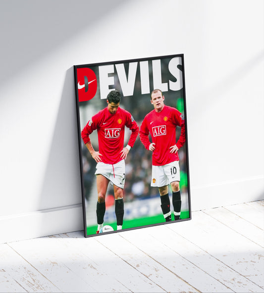 Cristiano Ronaldo & Wayne Rooney 'Devils' Poster