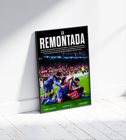 Barcelona 'La Remontada' Poster