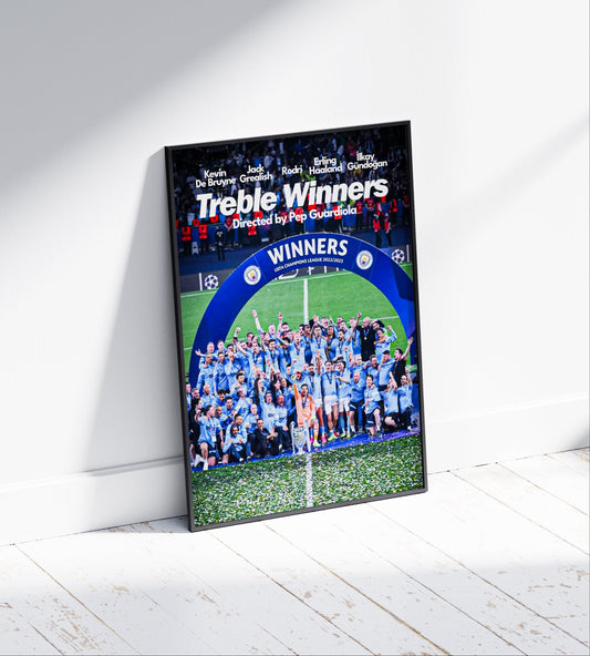 Man City 'Treble Winners' Poster