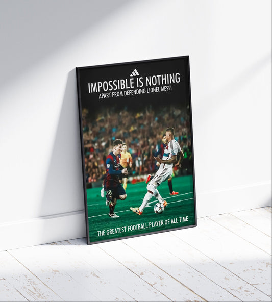 Lionel Messi 'Impossible Is Nothing' Poster