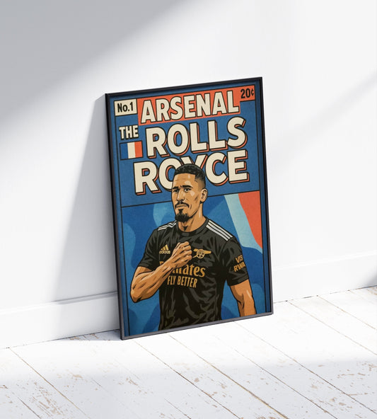 William Saliba 'Rolls Royce' Poster
