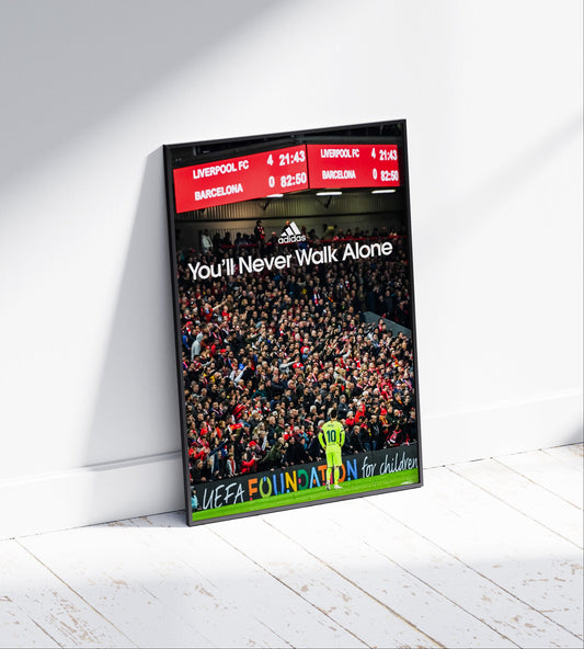 Liverpool 'You'll Never Walk Alone' Poster